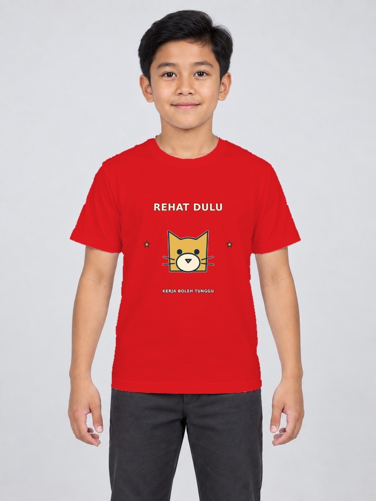 T-shirt Cat Nap Kanak-Kanak front
