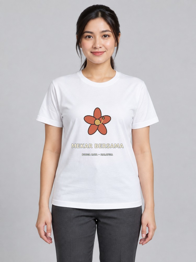 T-shirt Bunga Raya Wanita front