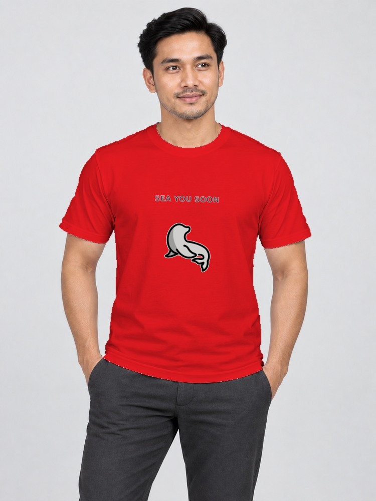 T-shirt Anjing Laut Ceria front