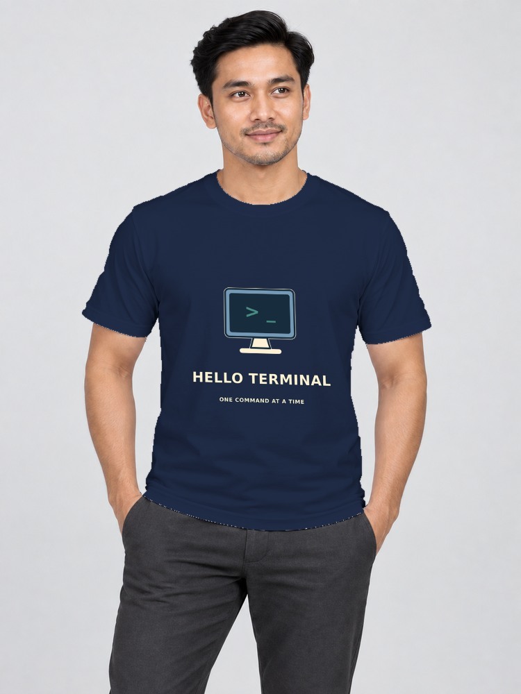 T-shirt Terminal Mode — Navy