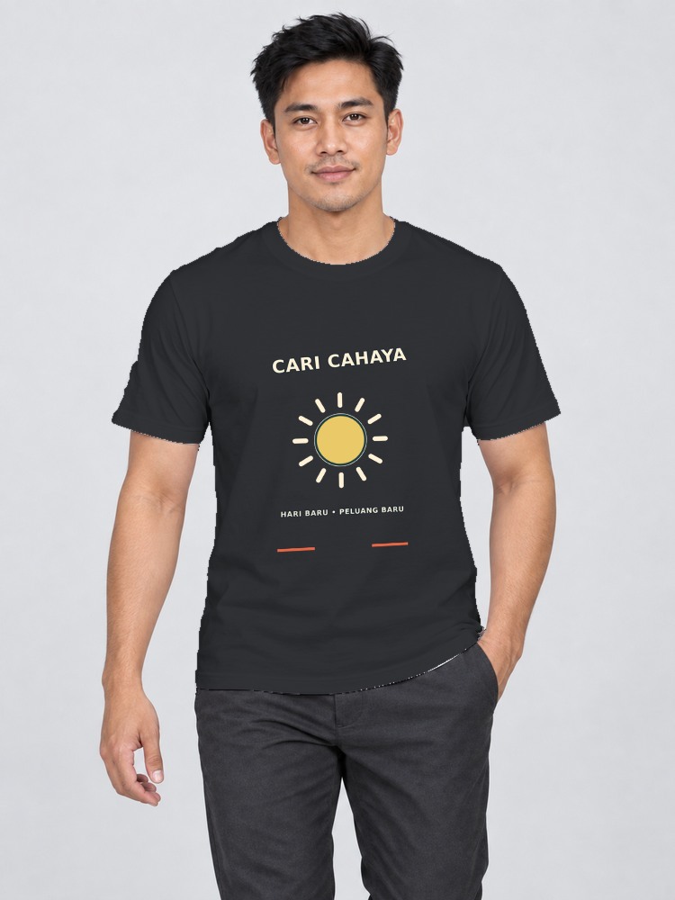 T-shirt Hello Sunshine — Black
