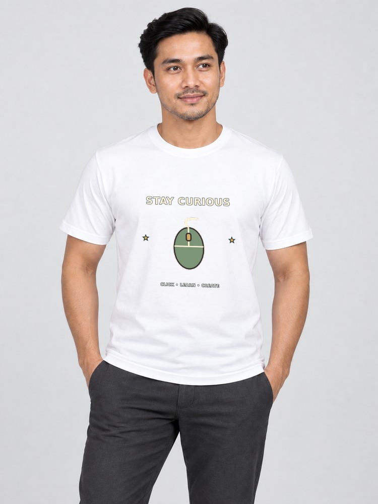 T-shirt Click Explorer — White