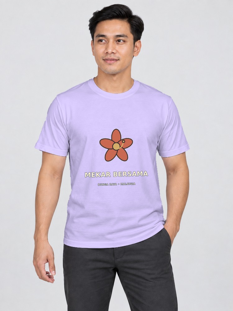 T-shirt Bunga Raya — Lavender