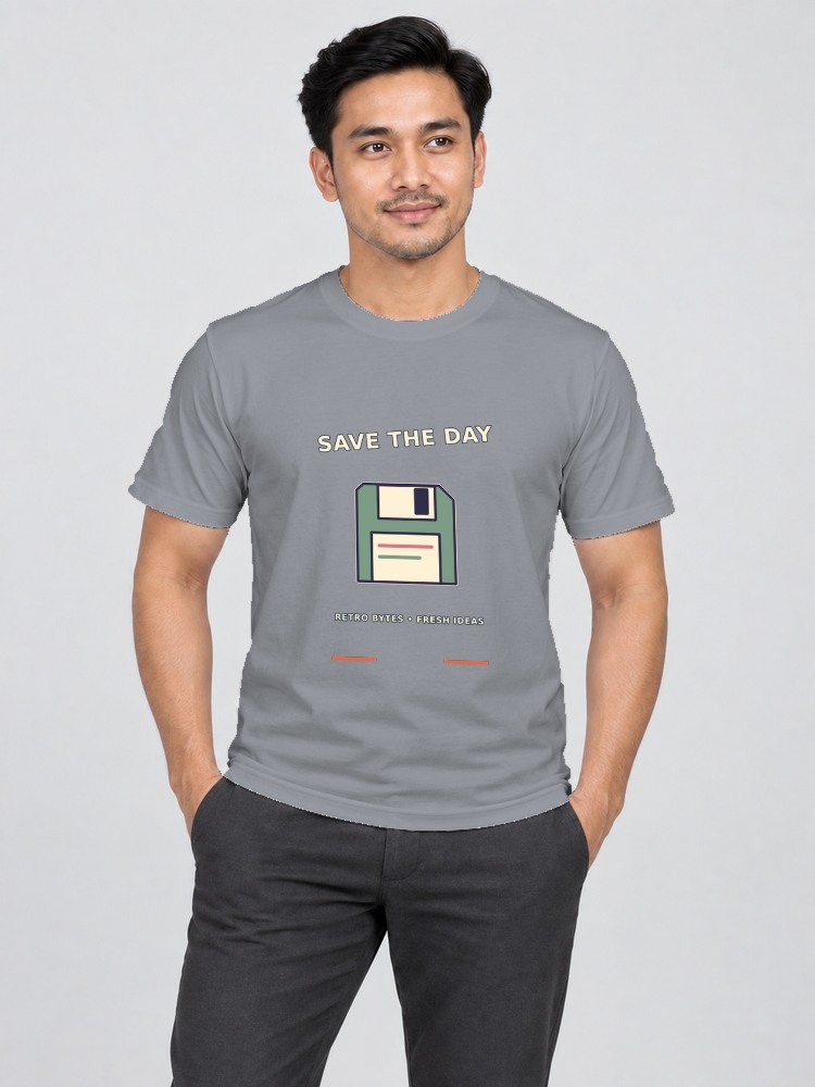 T-shirt Save Your Work — Gray