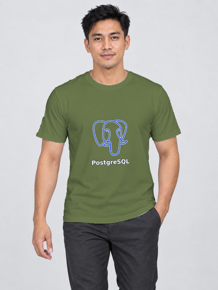 T-shirt PostgreSQL front